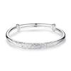 Pulsera Rápida de Mano de Pavo Real de TikTok Pulsera de Cobre Chapada en Plata en Relieve Pulsera de Seda de Fénix de Moda Tendencia para Mujeres Joyería de Pulsera