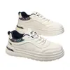 Zapatos de Hombre HuiLi Zapatos Blancos Hombre 2026 Nuevo Otoño Exterior Suela Gruesa Aumentadores de Altura Zapatos Casuales de Moda Zapatos de Tabla para Hombre ZM