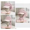 Pañuelo para la cabeza estilo Jennie con correa, Versión coreana para mujer, Sombrero de protección solar transpirable de secado rápido en color liso para primavera y verano
