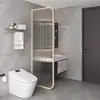 Muro divisor de pantalla de vidrio Changhong para entrada de sala de estar, lavabo moderno minimalista, baño, acero al carbono