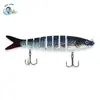133mm/20.3g Logotipo Personalizável, Cor Realista, Pesca de Água Doce Simulada, Isca Artificial de 8 Seções, Isca de Peixe Multi-Seções