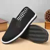 Zapatos de Tela del Viejo Pekín al por Mayor Suela de Goma Suela de Tela Zapatos Militares de Suela Simple para Hombre Zapatos Negros de Tela Suela de Neumático Zapatos Planos para Hombre Zapatos de Lona