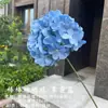 Paleta de Flor Hortensia Individual Grande Hortensia Boda Flor Falsa Arreglo Floral Guía de Camino Decoración Sala de Bodas Flor de Seda