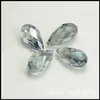 Fábrica Cristal cuentas sueltas al por mayor creativo diy accesorios para joyería hechos a mano 6x12MM agujero horizontal gota de agua colgante de vidrio