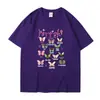 Nueva Camiseta de Manga Corta Estampada de Color Puro de Verano para Hombre, Camiseta Base de Media Manga, Ropa de Pareja de Venta Caliente Europea y Americana