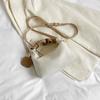 Bolso Nuevo para Mujer Primavera y Verano Color Sólido Terciopelo Simple Casual Diseño de Nicho Para Viajes al Trabajo Versátil Estilo Occidental Bolso Almohada