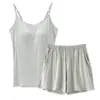 Nuevo Conjunto de Camisola y Shorts de Primavera y Verano para Mujer, Cómodo Conjunto Casual de Dos Piezas para el Hogar que se Puede Usar Afuera