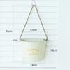 Maceta Vintage Desgastada de Pared Cubo de Hierro Colgante Cubo para Flores Secas Decoración de Pared Cesta Colgante Cubo Colgante