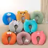 Almohada de Cuello de Dibujos Animados Linda, Almohada en Forma de U, Peluche, Cómoda Almohada para la Siesta de la Fábrica Original, Logo Personalizable