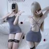 Novo Estilo Sexy Underwear Internet Celebrante Âncora Adulto Sexy Pequeno Peito Estilingue Pijamas Saia Hip Sem Encosto Cinco Estrelas Aranha