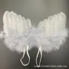 Acessórios para fotos de bebê asas de anjo de pena animal de estimação boneca Paige decoração acessórios para fotos de bebê fábrica atacado