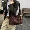 Bolsa Casual Elegante de Alto Valor Retrô Grande Capacidade Nova Coleção Outono 2026 Bolsa Feminina Ombro Único Transversal para o Dia a Dia