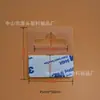 En Stock Colorido Translúcido PP Agujero de Avión Mascota Redondo Colorido Caja Ganchos Plástico PVC Transparente Caja de Embalaje Ganchos Adhesivos Mayoreo