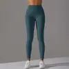 Pantalones de Yoga Nude de Cintura Alta para Mujer Sin Líneas Vergonzosas, Leggings Elásticos que Levantan el Trasero, Pantalones Deportivos de Fitness Color Durazno, Procesados y Personalizados