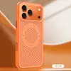 Adecuado para iPhone 18 Pro Max Funda de Teléfono Magnética de Enfriamiento de Panal con Sensación de Hielo Apple 17 Pro Cubierta Protectora Anti-Caídas