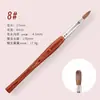 Fabricantes de origen pluma para uñas palo de sándalo rojo pluma de pelo de visón extensión de pelo de visón siberiano pluma de tallado de esmalte de uñas pluma de cristal