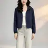 2026 Nueva Chaqueta con Capucha para Mujer Cintura Ajustada Adelgazante Ropa Exterior Primavera y Otoño Corta para Exteriores Chaqueta Softshell Chaqueta Ajustada Mujer