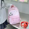 Nova mochila transfronteiriça de alta moda com estampa de estrelas para estudantes do ensino fundamental II, estilo coreano moderno, grande capacidade, leve e confortável