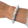 Pulsera de Cuentas de Ojo de Tigre Natural para Hombres y Mujeres Turquesa Blanca Malaquita Piedra Volcánica Piedra Esmerilada Pulsera para Parejas