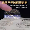 Etiquetas Transparentes Autoadhesivas Personalizadas de Fábrica, Pegatinas de Sellado Estampadas en Caliente, Impresión de Logotipo, Etiquetas Personalizadas para Botellas de Vino