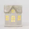Adornos de Cabina de Navidad de Polvo Dorado Champagne Nuevo Transfronterizos Estilo Escandinavo Cabina de Navidad Decoraciones Navideñas