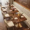Juego de Mesa y Sillas para Restaurante Occidental de Hotel, Mesa y Sillas de Madera Maciza para Restaurante, Mesa y Sillas Comerciales de Alto Nivel para Cafetería