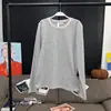 En Stock Ms Selde Route Camiseta de Algodón a Rayas con Bloques de Color de Manga Larga Capa Base 2025 Nuevo Top de Mujer