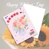 Tarjeta de Felicitación del Día del Maestro para Maestros, Regalo de Agradecimiento para Maestros, Decoración de Ramo Nuevo 2025, Tarjeta de Bendición Escrita a Mano para Jardín de Infancia