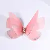 (Precio Completo) 5cm Tule Estéreo de Doble Capa Pequeñas Alas de Mariposa Hechas a Mano DIY Accesorios de Pasador de Pelo Antiguo Material de Pasador