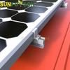 Sistema de montagem de painel fotovoltaico de topo de telha de aço colorido com trilho de gancho em L de liga de alumínio