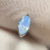 Pendientes Pequeños de Zirconia Forma de Ojo de Caballo de Aleación de Titanio, Clavos para Hélice Auricular para Perforación de Oreja, Accesorios de Joyería de Clavo para Cóclea de Gama Alta