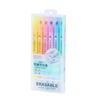 Rotulador borrable de doble punta con borde cruzado, juego de rotuladores creativos de color para grafiti, marcador multicolor para estudiantes