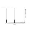 Tienda de Ropa Colgador Simple de Cuerda de Acero Colgante Negro Exhibidor Barra para Colgar en Pared Estante Especial para Ropa de Mujer Redondo
