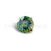Pendientes Generales de Corte Redondo con Base Platinada de Titanio F136 Montura de Garras Base Redonda Circonita 5A Uña de Labio G23 Joyería de Piercing de Aleación de Titanio