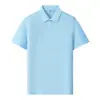 Camisas Polo de Verão Customizadas com Manga Curta, 40 Fios de Algodão Mercerizado de Fibra Longa, para Equipe de Gerenciamento e Funcionários da Dji