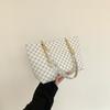 Bolso de Hombro de Cadena Texturizada Vintage para Desplazamiento Mujeres 2024 Verano Nuevo Bolso de Axila Bolso Tote para Mujer