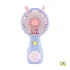 Nuevo Modelo Forma de Caracol Ventilador de Mano Mini Recargable por USB Mini Ventilador para Estudiantes y Niños Regalo Promocional Al por Mayor