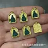 Tecnología de Incrustación de Cobre Puro Ojo de Buda Sin Fase de Pino Accesorios de Turquesa Cuentas Sueltas Cuentas Budistas DIY Accesorios de Joyería