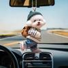 Mochila Criativa de Ursinho Pequeno Cachorro Fofo Novo Pingente Pingente de Carro Chaveiro de Bolsa Acrílico Estilo Ins