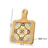 En stock Portavasos de Azulejo de Madera Maciza con Asa Aislamiento Térmico Salvamanteles Simple para Hogar de Madera Maciza para Mesa de Comedor Salvamanteles para Sopa y Arena