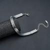 Pulseira de pedra de vesícula preta masculina design de nicho da moda ins alto senso vento frio não desbota joias hip-hop atacado