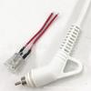 Cable de Alimentación con Enchufe Bipolar de CA Cola Giratoria JT001 Enchufe de Peluquería Terminal de Enchufe con Toma Hembra Giratoria