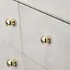 Maçaneta de Porta de Guarda-Roupa Gaveta Armário Dourada Clara Luxo Moderno Simples de Alta Qualidade Maçaneta de Armário de Cabeceira Buraco Único Pequena