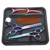 Tijeras de peluquería, Tijeras para cortar el pelo, Juego de tijeras de alta gama con forma de mano de 6 pulgadas, Tijeras profesionales de adelgazamiento de cinco capas, Tijeras para flequillo
