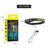 Linterna frontal con sensor de silicona para exteriores Batería de litio Recargable Lámpara minera Montada en la cabeza Duración de batería ultralarga Luz fuerte Linterna frontal con sensor recargable