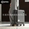 Maleta de Apertura Frontal 24 pulgadas Maleta Trolley de Negocios para Hombre Maleta de Cabina de 20 pulgadas para Mujer Gran Capacidad Maleta de Viaje de 28 pulgadas con Contraseña