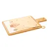 Conjunto de Queijo de Natal com 3 Peças com Tábua e Faca 29cm x 17cm x 1cm Bambu - Lyor