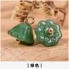 Botones de Flor de Loto de Vidrio Imitación Jade Botones Estilo Chino Retro Chino Estilo Antiguo Dinastía Han Botones Decorativos Cheongsam Accesorios Venta al por mayor