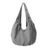 Bolsa de Hombro Cruzada de Tela Estilo Coreano Novedad Primavera Casual Diaria Bolso Tote de Hombro Único de Moda Suave