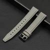 Adecuado para Samsung Watch Huawei GT3 20/22mm Universal Silicona Lámina Inferior Detonación Rápida Correa de Cuero Crudo para Oreja